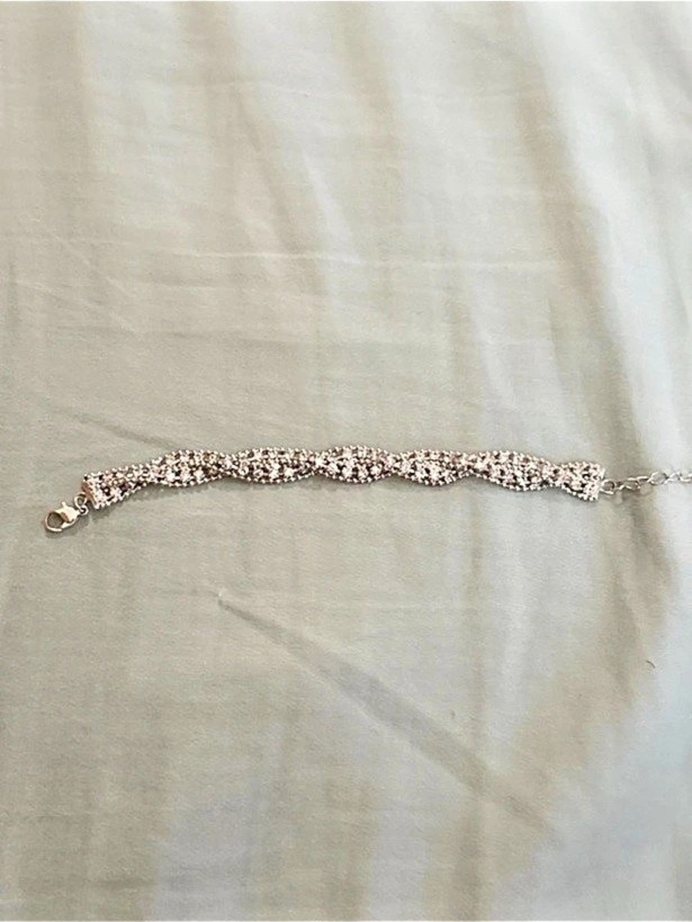 Icing Crystal Tennis Bracelet in Silver